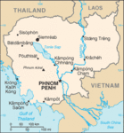 カンボジアの地図